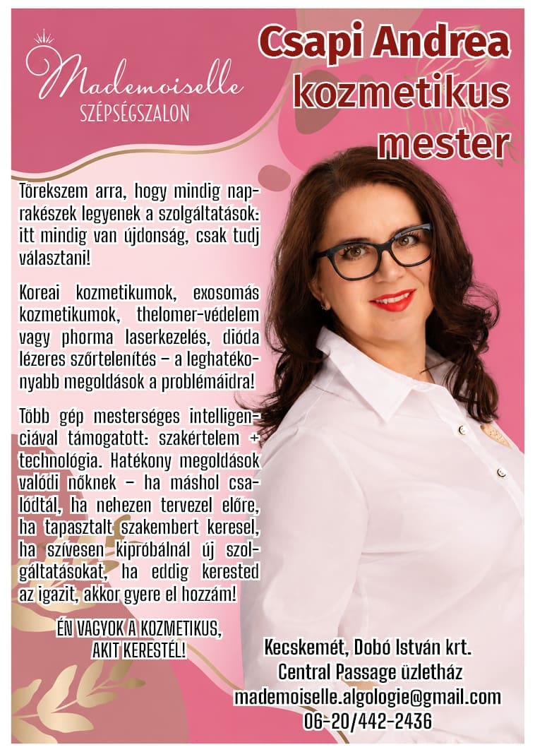 CSAPI ANDREA kozmetikus mester