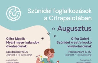 Elkezdődtek a szünidei foglalkozások a Cifrapalotában!