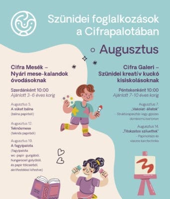 Elkezdődtek a szünidei foglalkozások a Cifrapalotában!