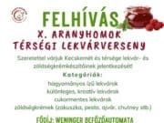 Felhívás a X. Aranyhomok térségi lekvárversenyre